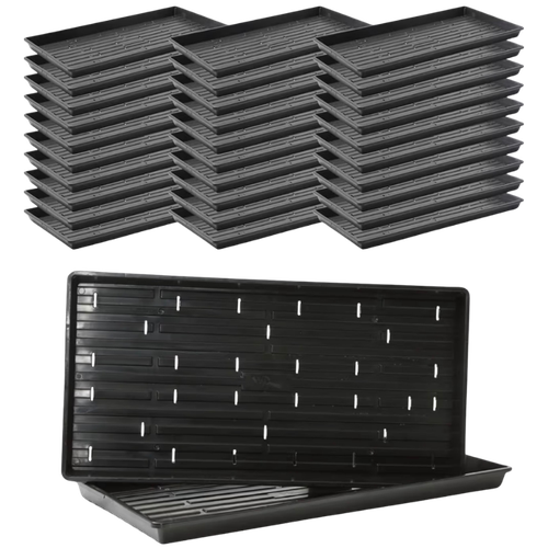 Bootstrap Farmer 10x20 black microgreen trays with holes